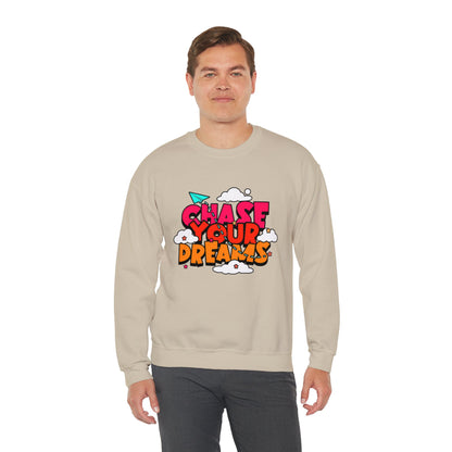 Motivational Quote- Chase Your Dreams- Crewneck Sweatshirt