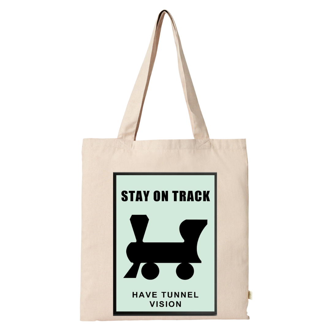 Stay on Track Tote Bag